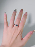 Seafoam Orbit Tourmaline Ring