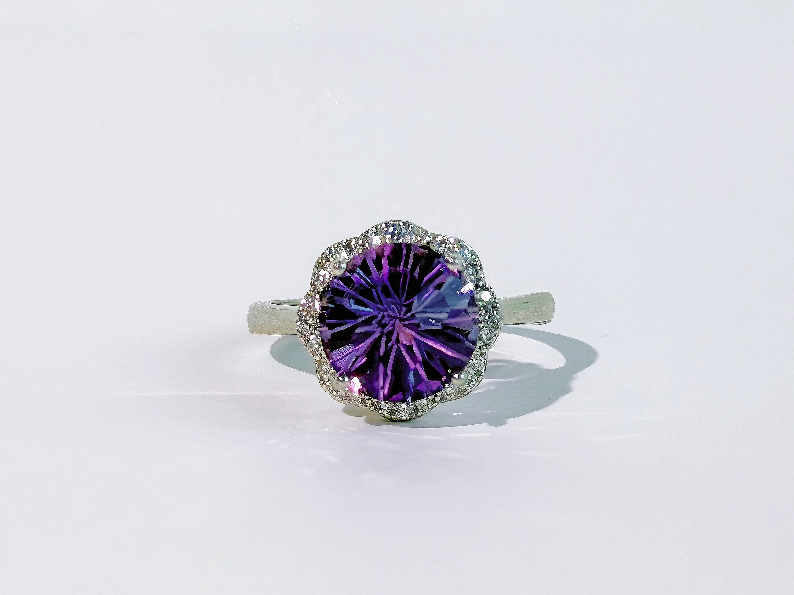 Nocturne Bloom Amethyst Ring