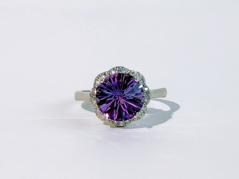 Nocturne Bloom Amethyst Ring