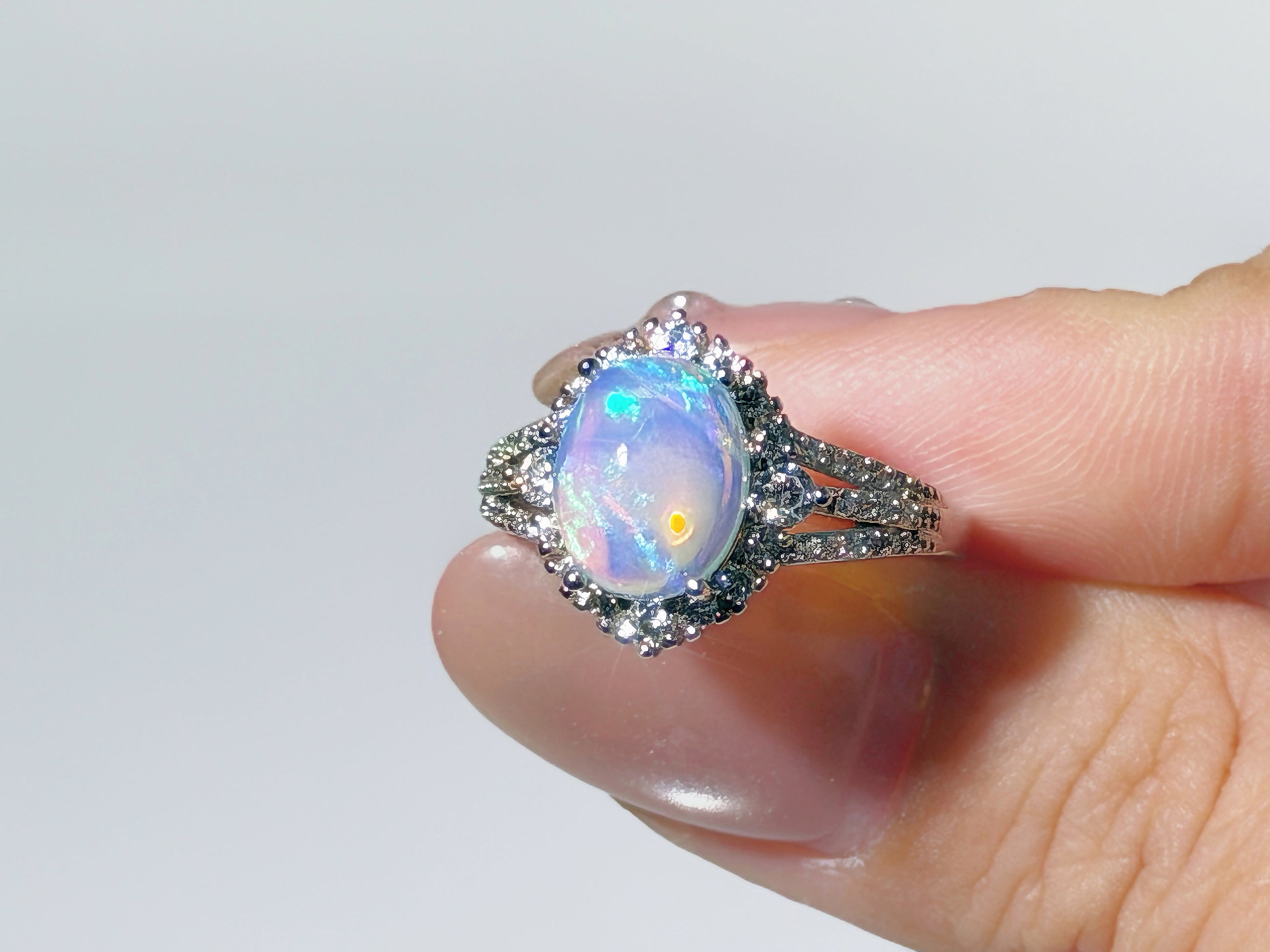Aurora Opal Ring