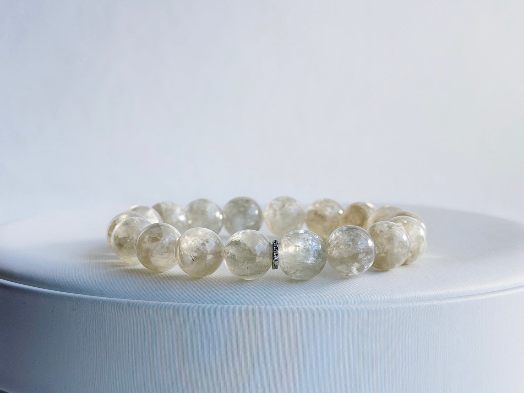 Silver Mist Mica Quartz Bracelet