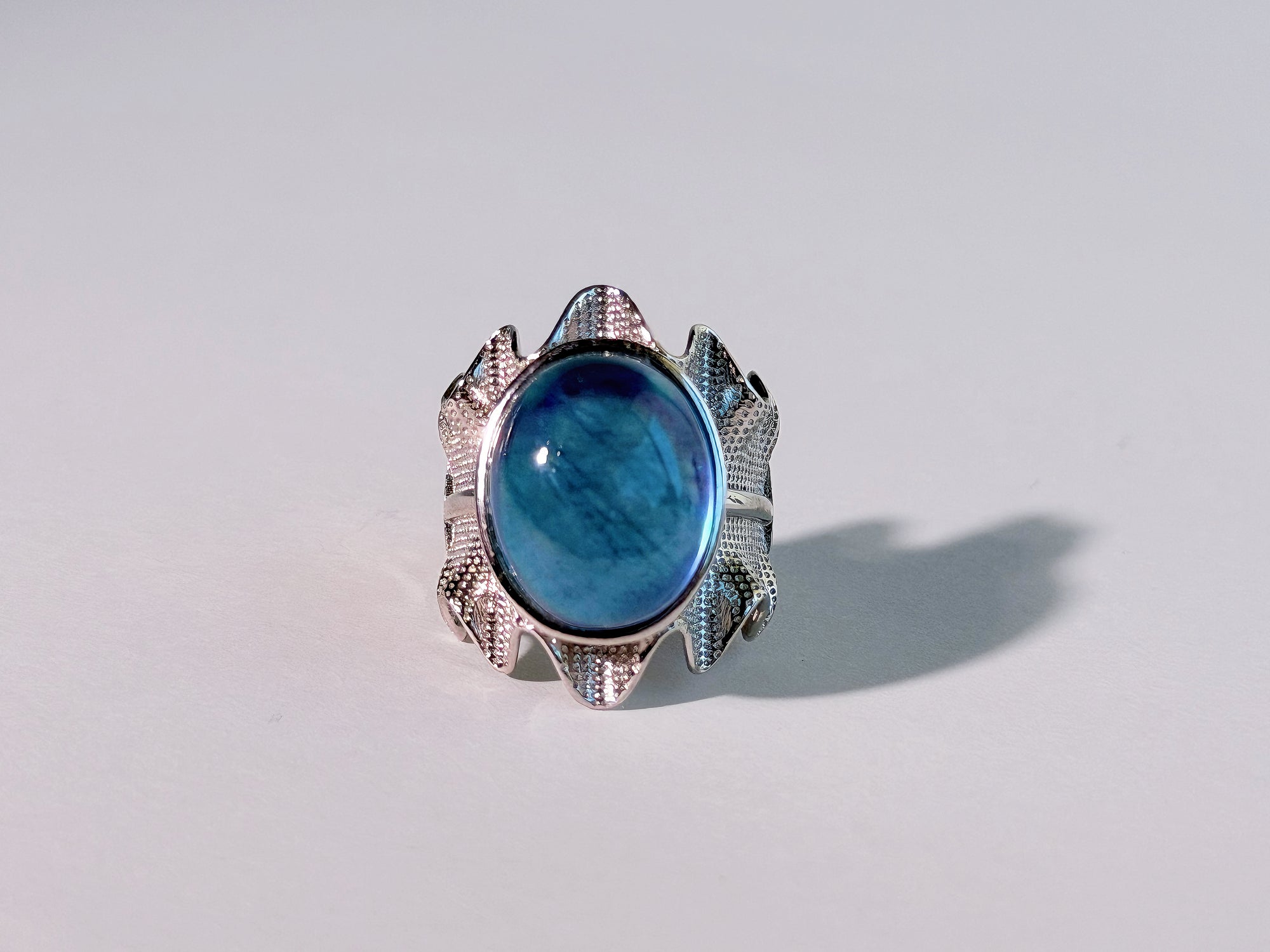 Ocean Veil Aquamarine Ring