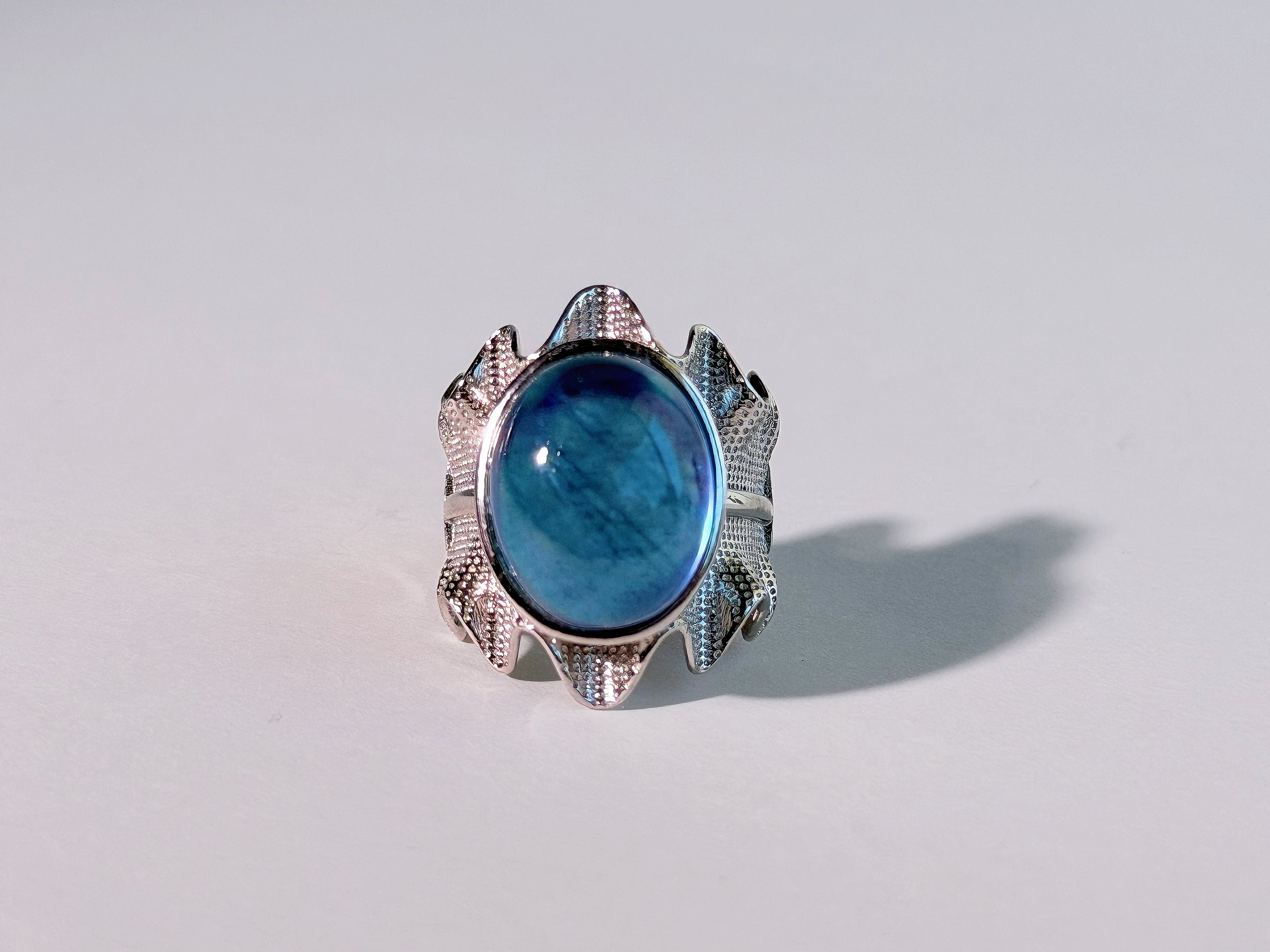 Ocean Veil Aquamarine Ring