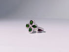 Verdant Clover Chrome Diopside Ring