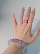Moonveil Lavender Quartz Ring