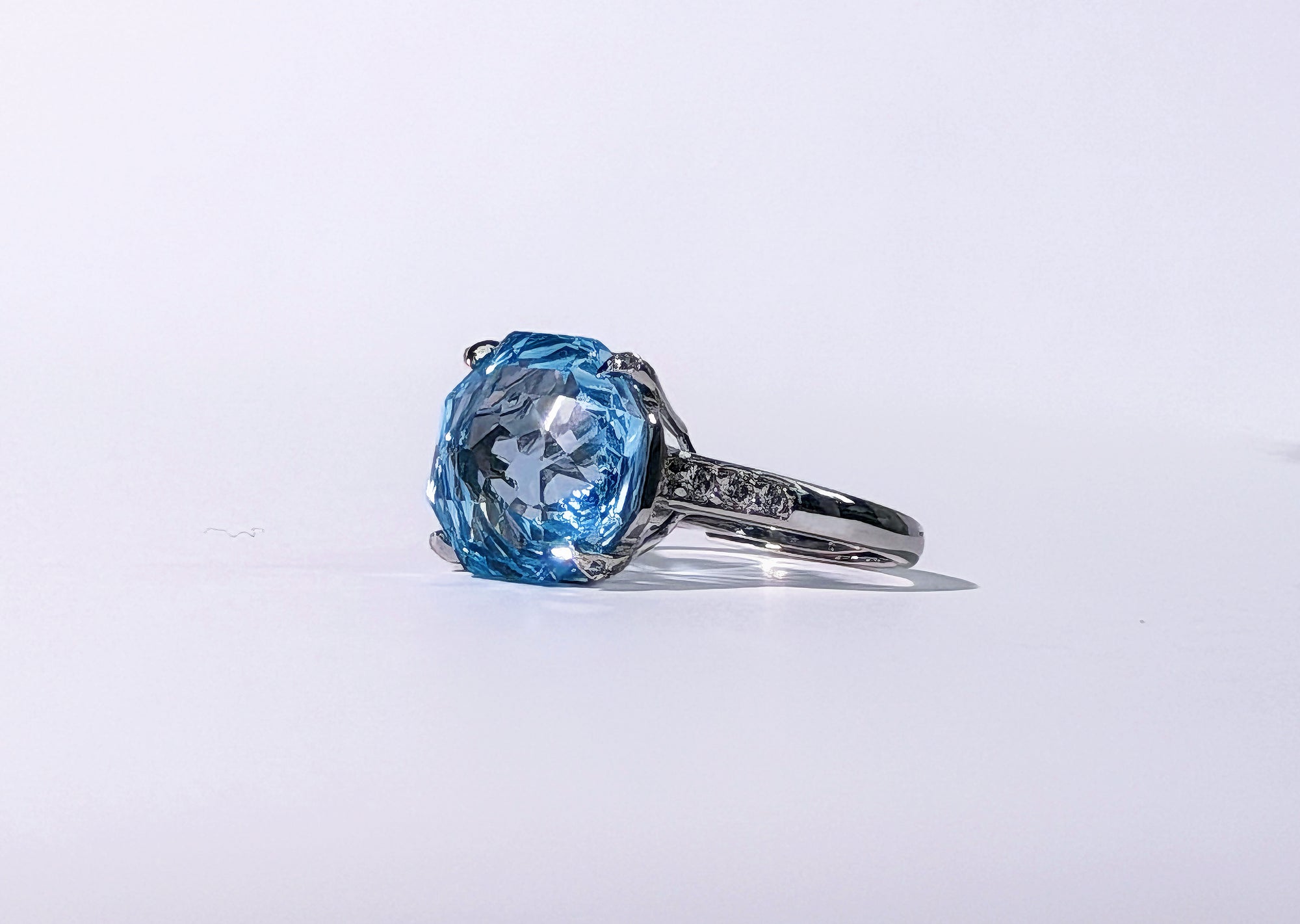 Sky Vault Blue Topaz Ring
