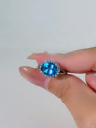 Blue Riviera Swiss Blue Topaz Ring