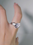 Glacier Needle Quartz Ring