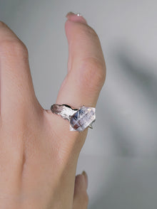 Glacier Needle Quartz Ring