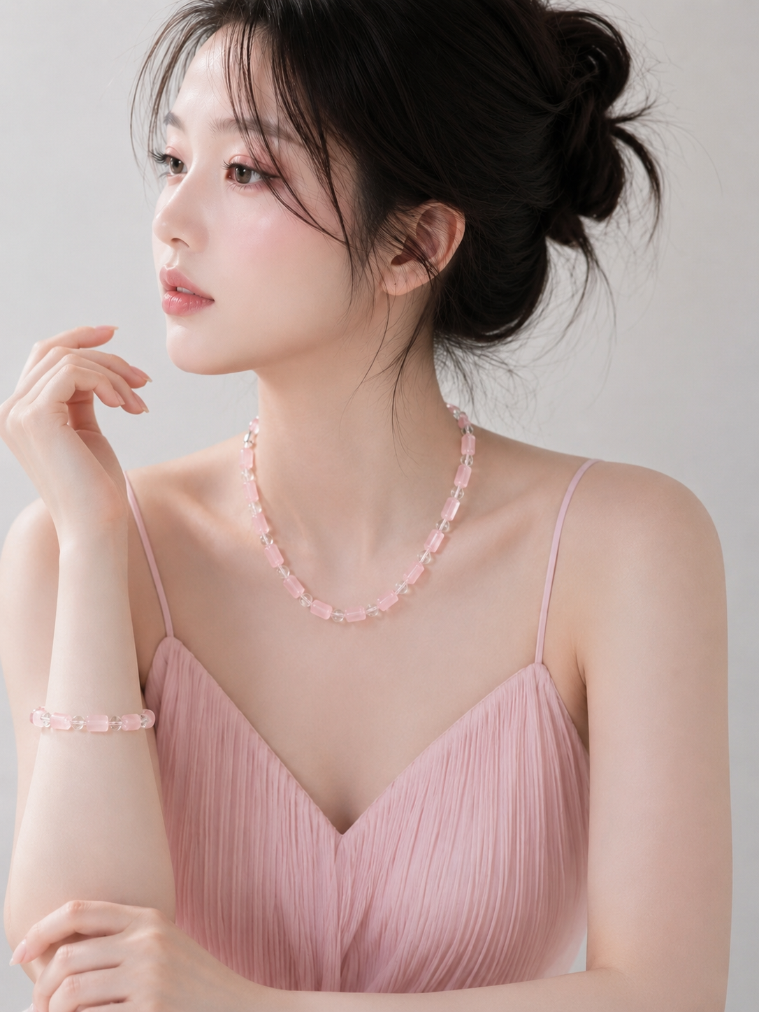 Rosé Clarity Rose Quartz Necklace