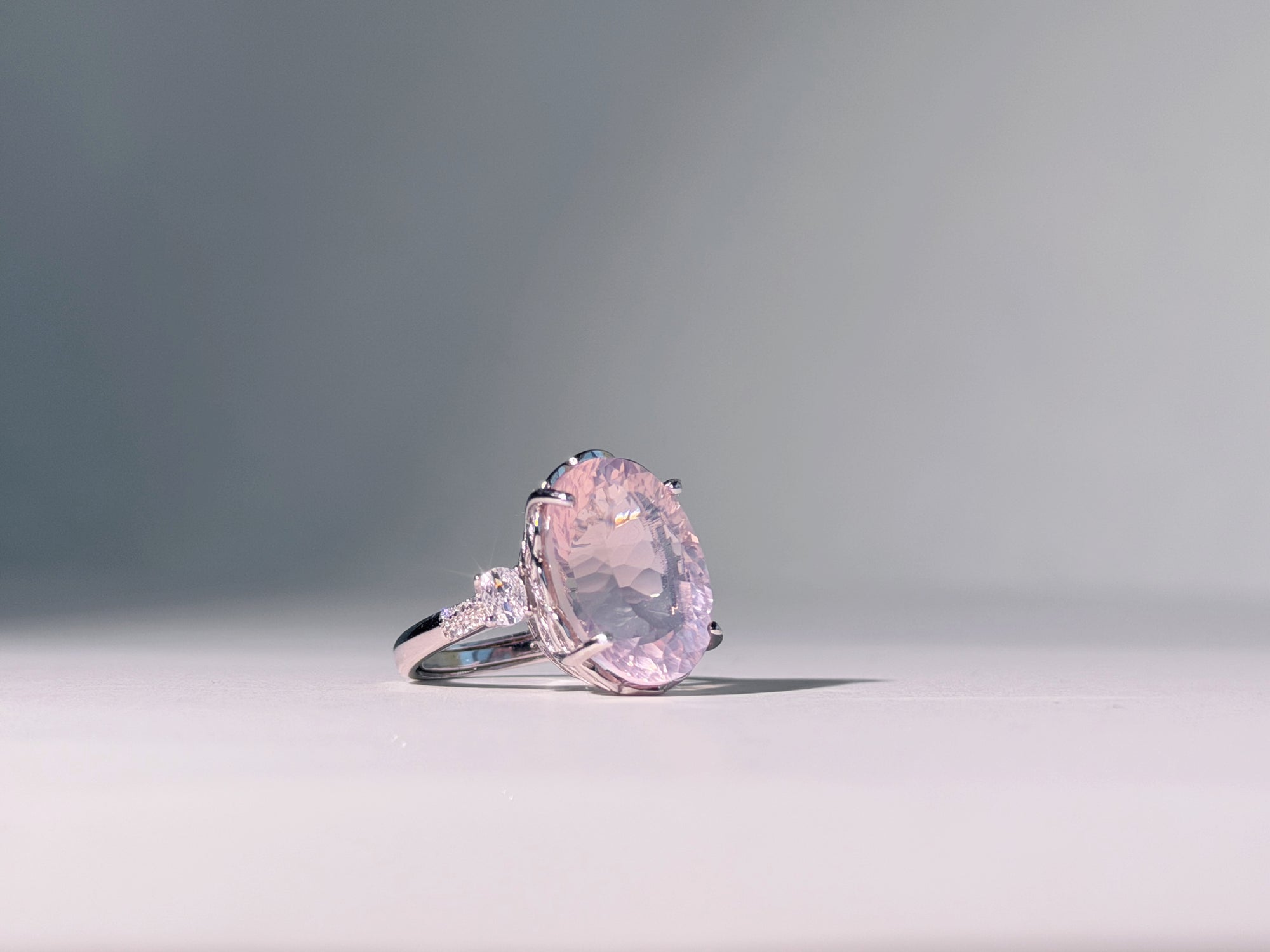 Moonblush Rose Quartz Ring