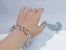 Frosted Veil Black Rutilated Quartz Bracelet