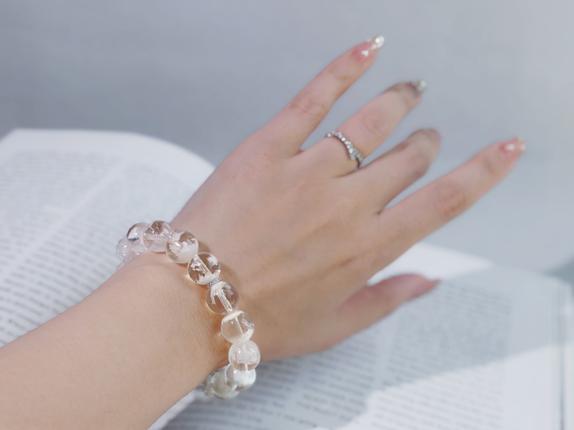 Snow Phantom Quartz Bracelet