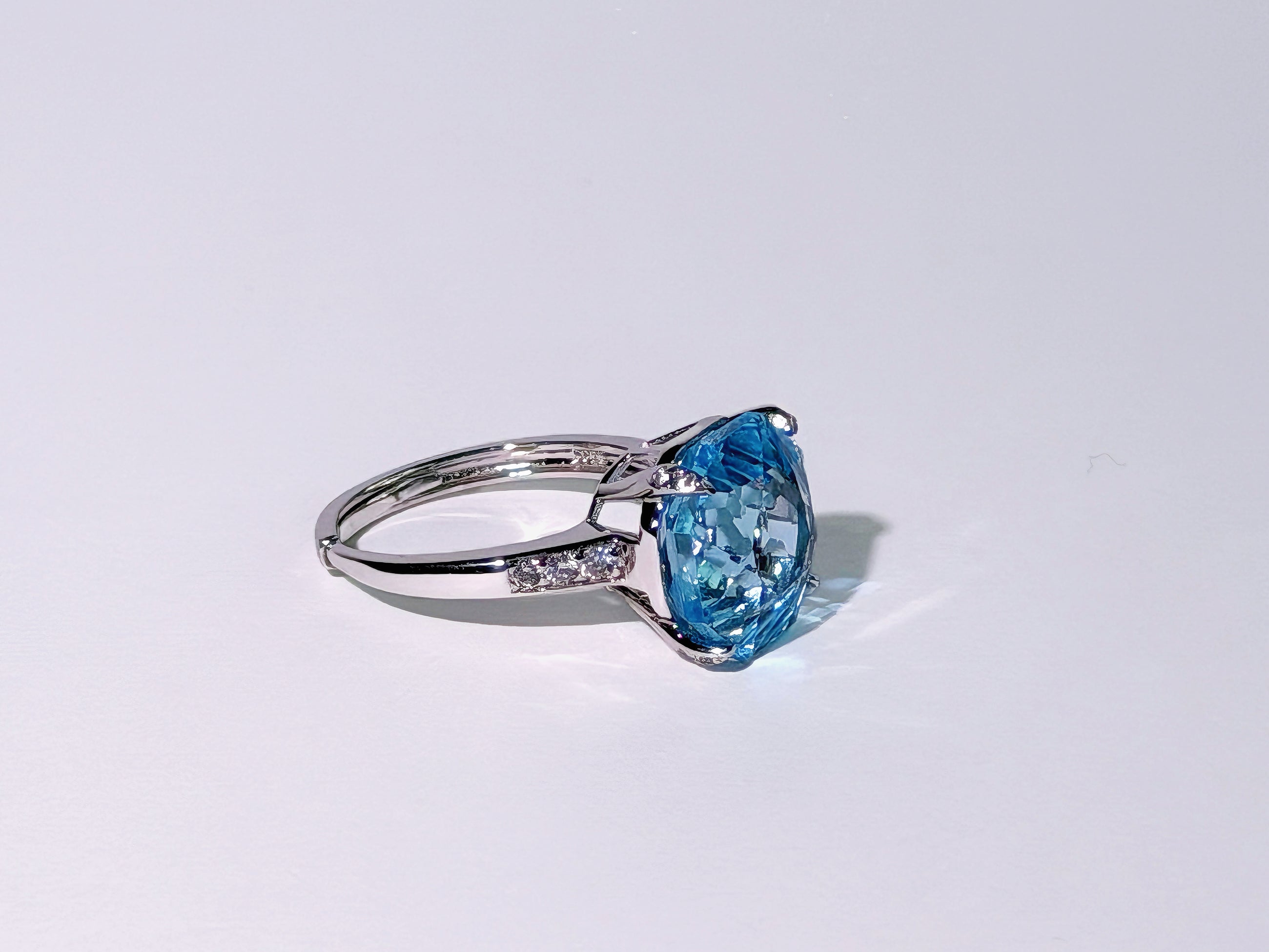 Sky Vault Blue Topaz Ring