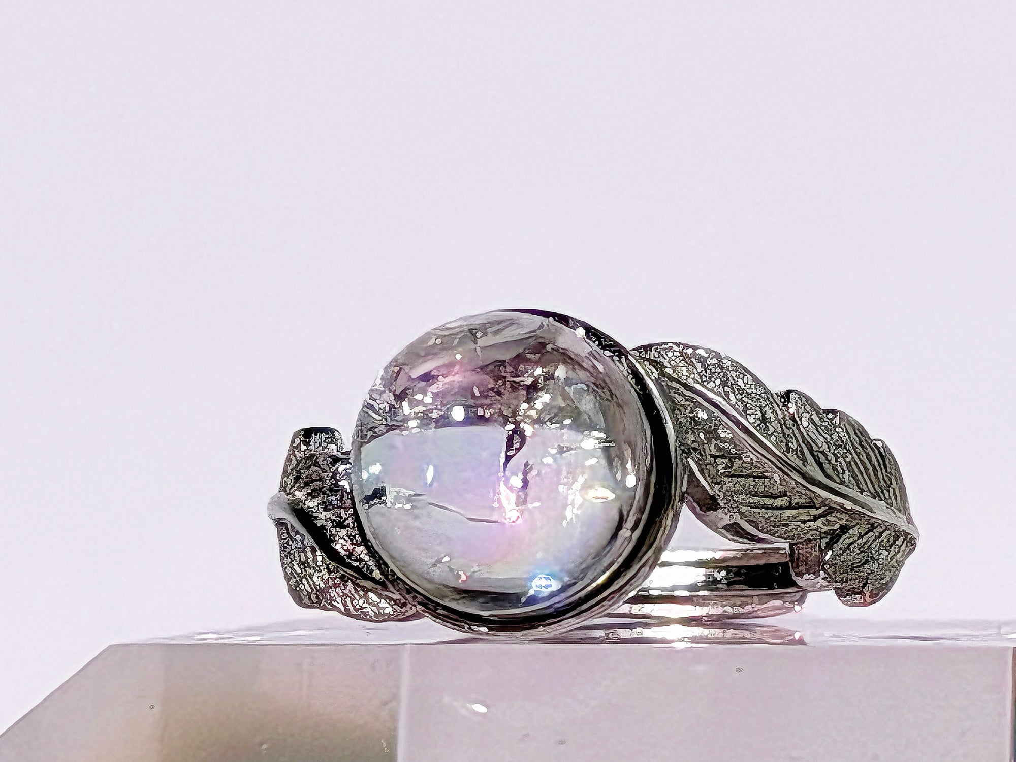 Lemurian Rainbow Quartz Ring