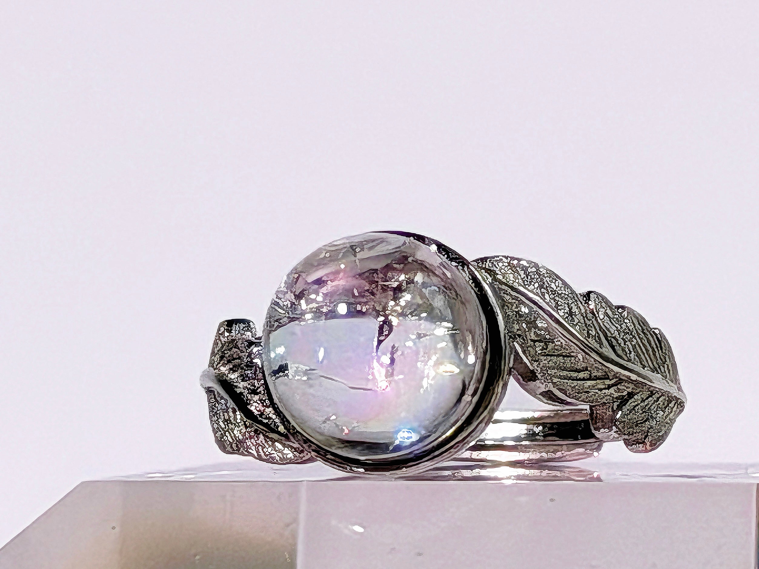 Lemurian Rainbow Quartz Ring