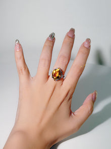 Golden Solstice Citrine Ring