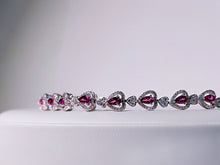 Rosé Heartline Garnet Bracelet