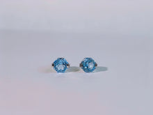 Sky Prism Blue Topaz Stud Earrings