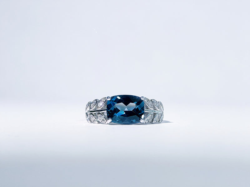 Nightleaf London Blue Topaz Ring