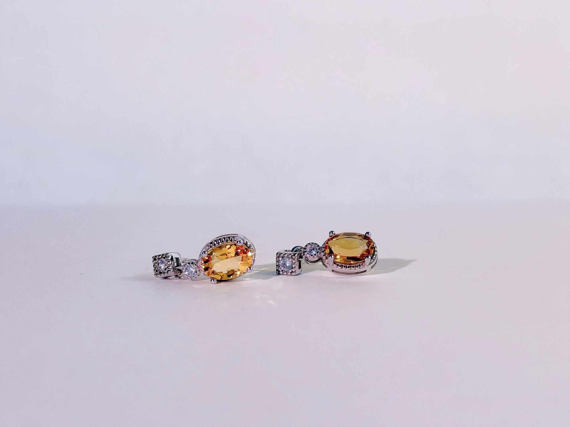 Solara Citrine Drop Earrings