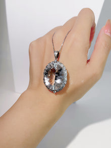 Starlume Clear Quartz Pendant Necklace