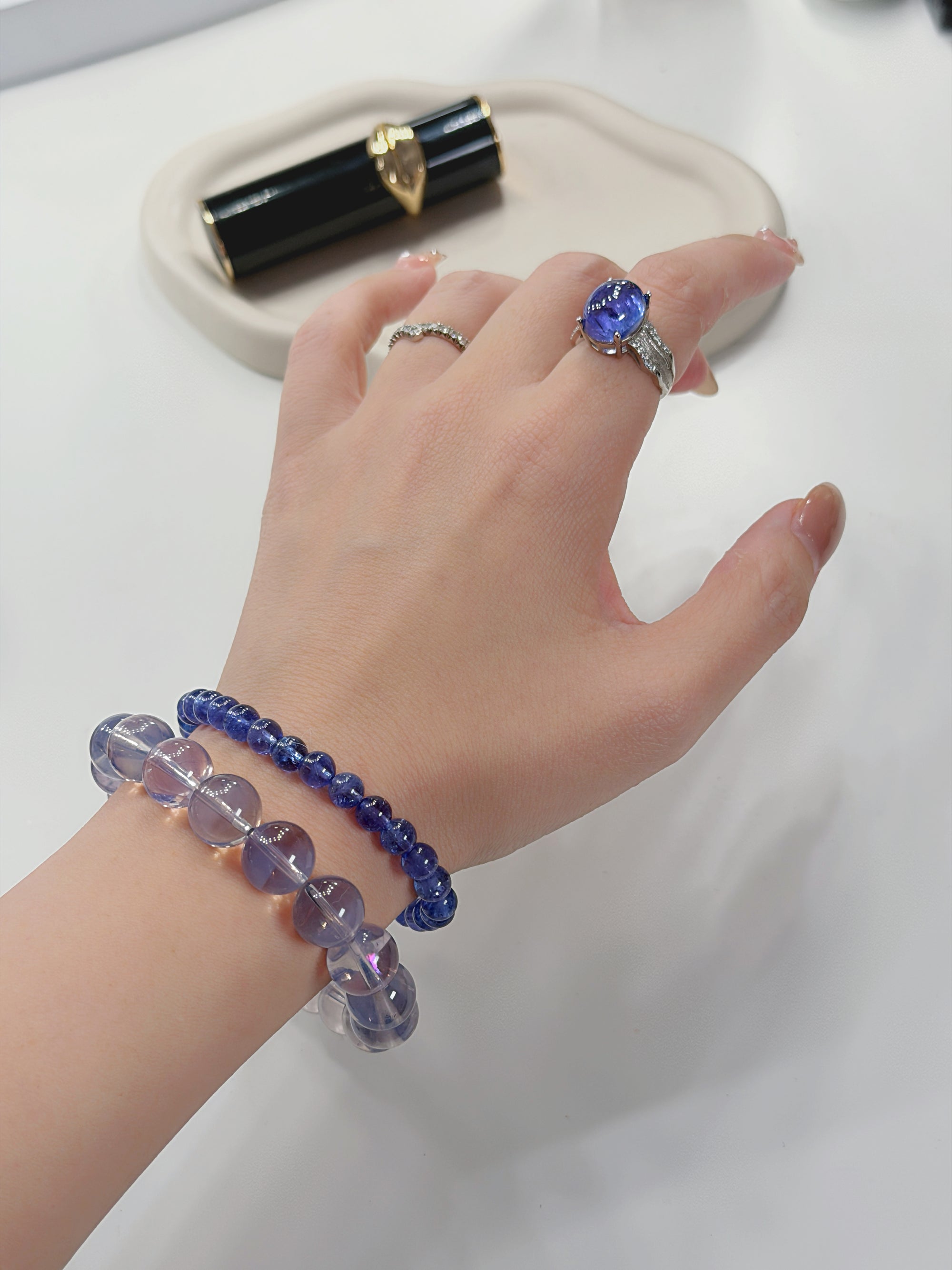 Moonveil Lavender Quartz Bracelet
