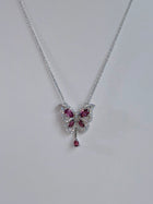 Rouge Papillon Pyrope Garnet Necklace