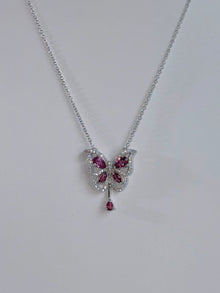 Rouge Papillon Pyrope Garnet Necklace