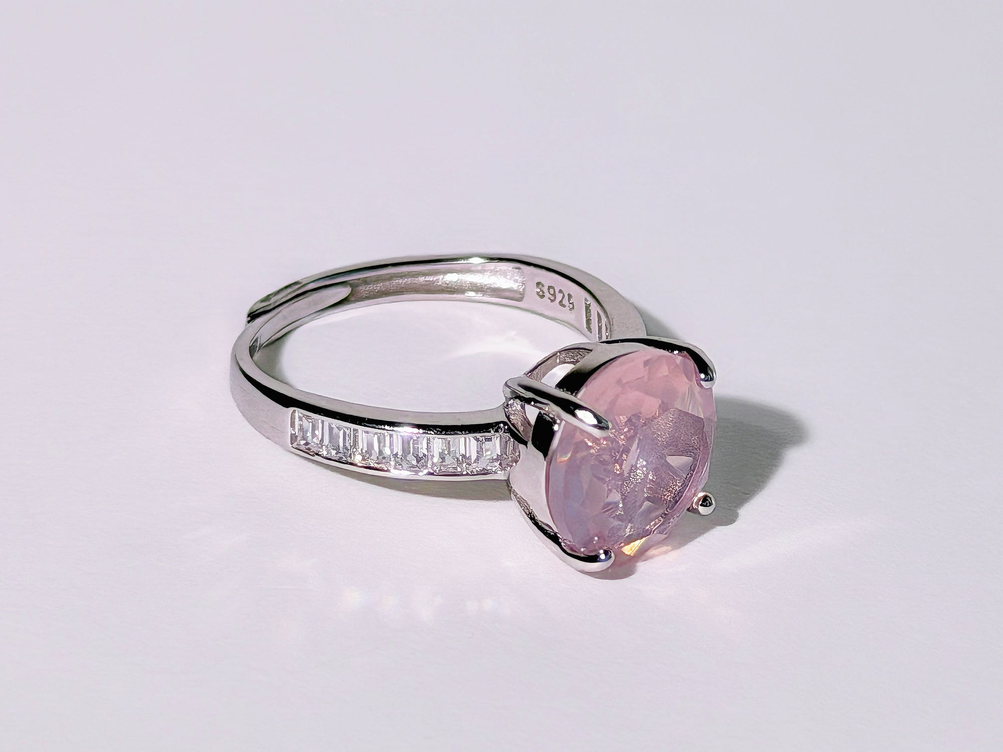Blush Meridian Rose Quartz Ring