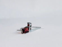 Crimson Meridian Garnet Stud Earrings