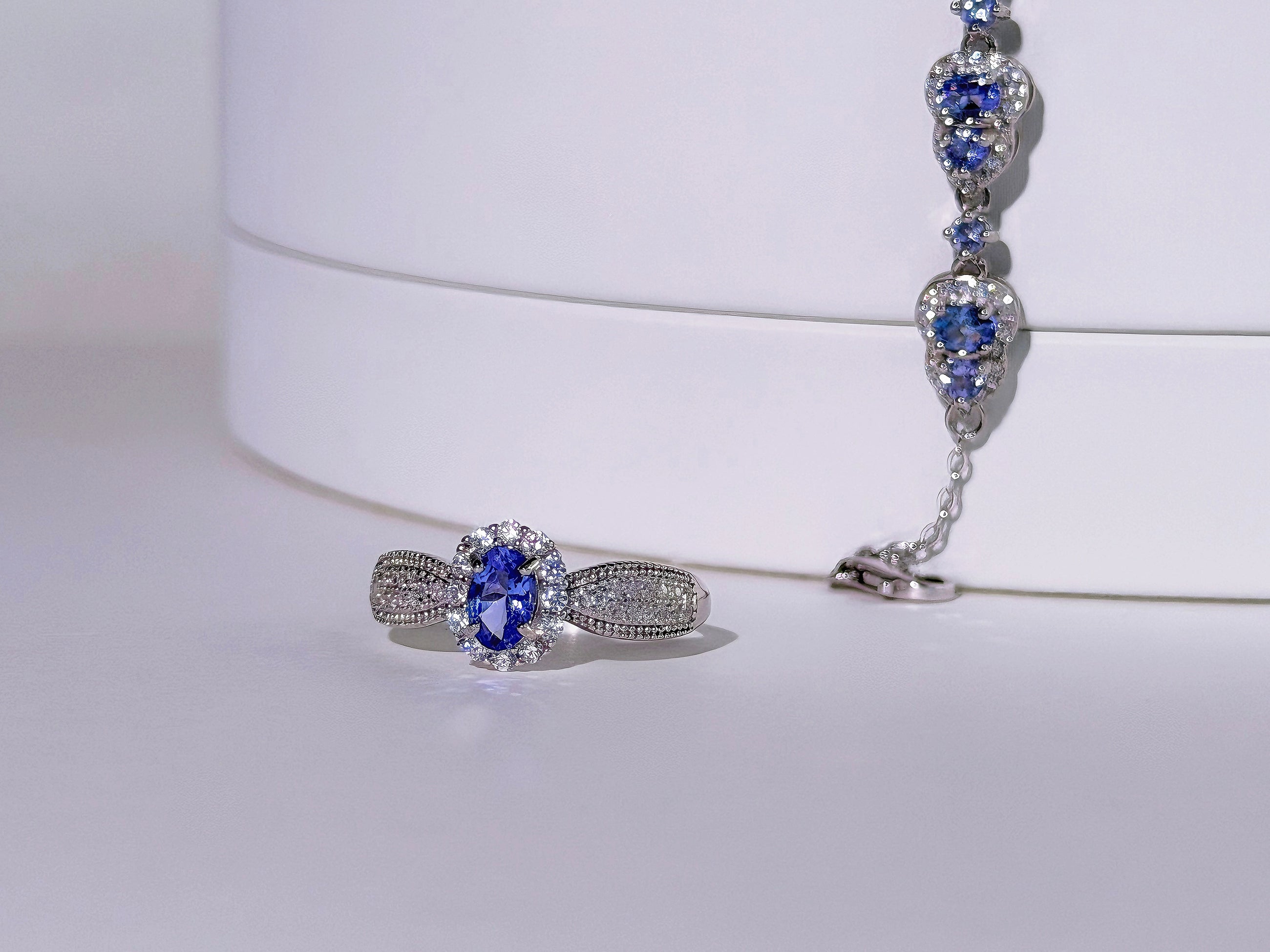 Violet Crown Tanzanite Ring