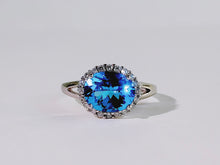 Blue Riviera Swiss Blue Topaz Ring