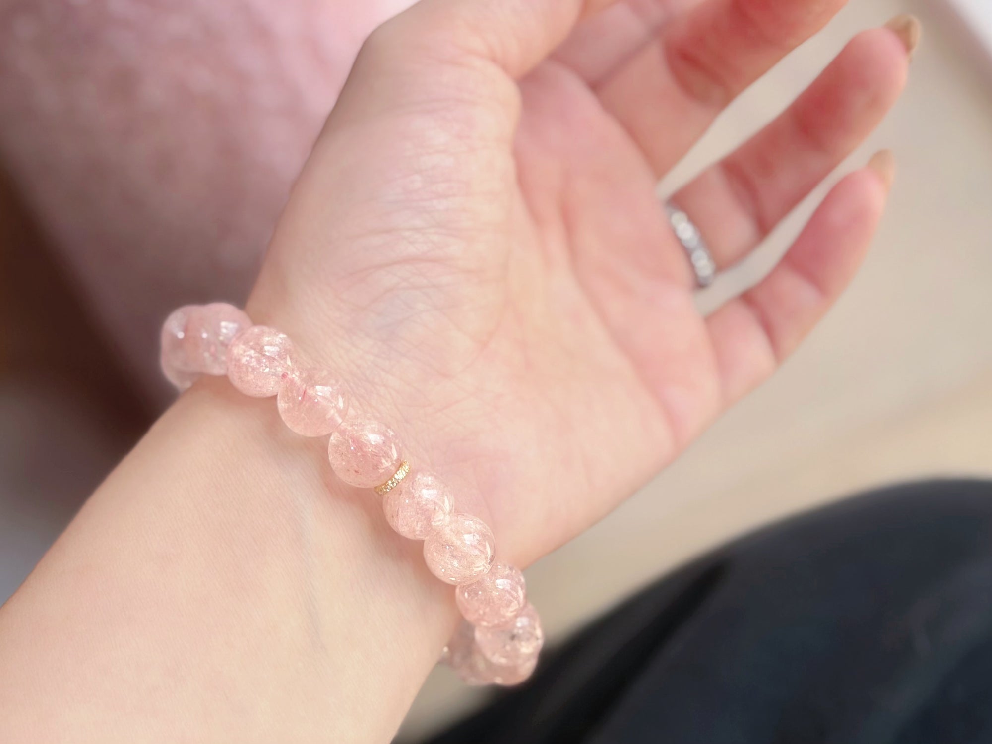Blush Reverie Pink Azeztulite Bracelet
