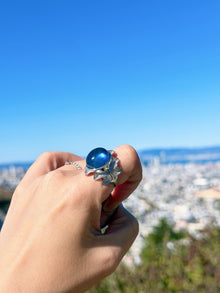 Ocean Veil Aquamarine Ring