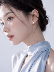 Sky Prism Blue Topaz Stud Earrings