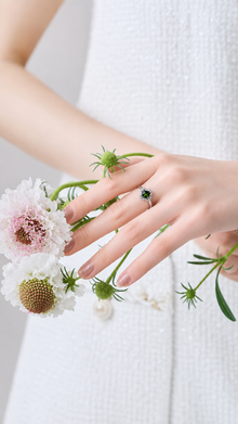 Forest Gleam Chrome Diopside Ring