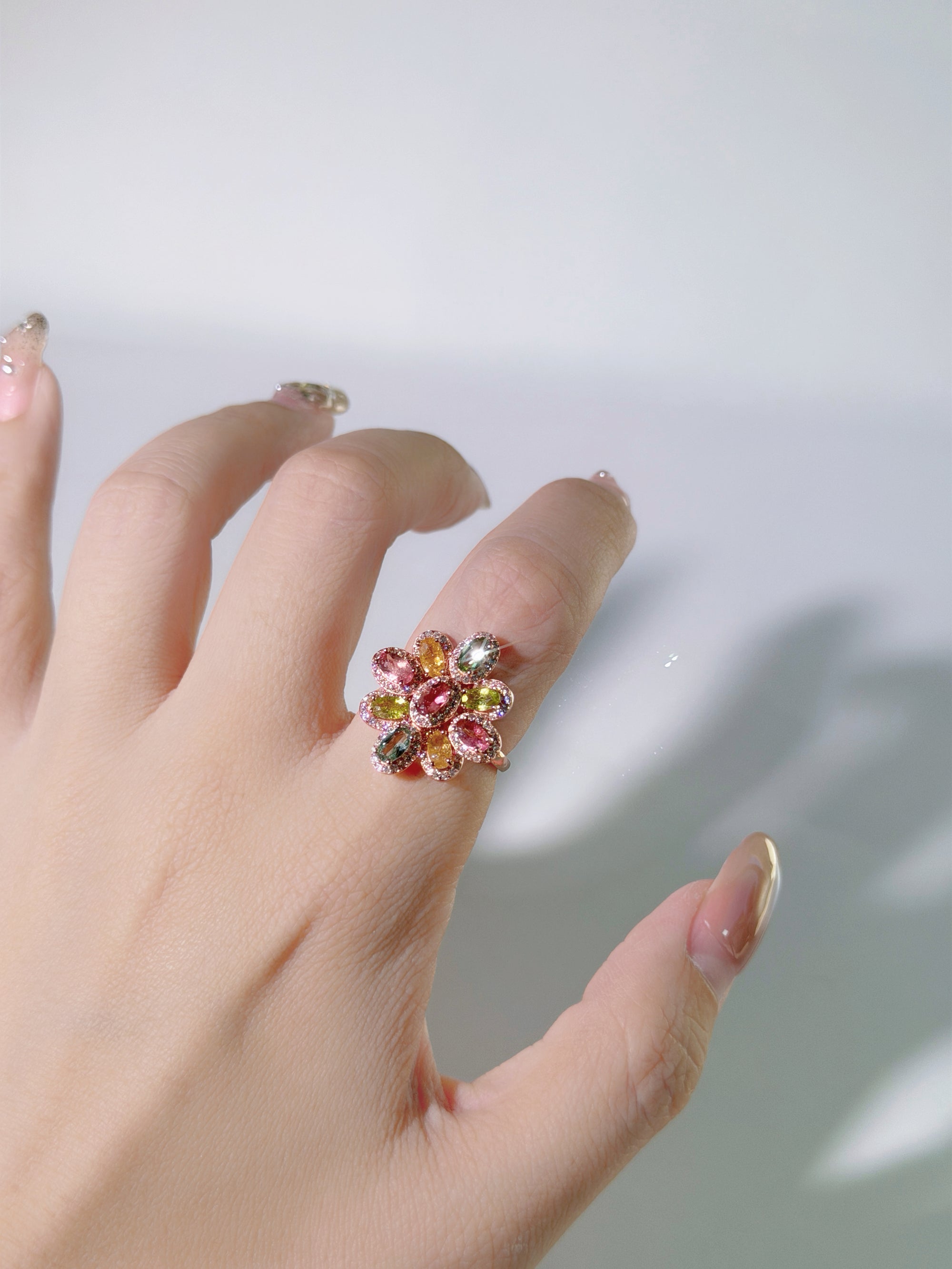 Lumière Bloom Tourmaline Ring