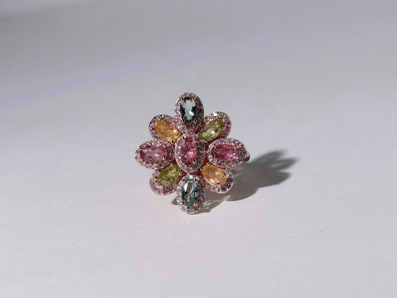 Lumière Bloom Tourmaline Ring