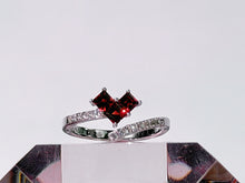Garnet Crimson Devotion Heart Ring