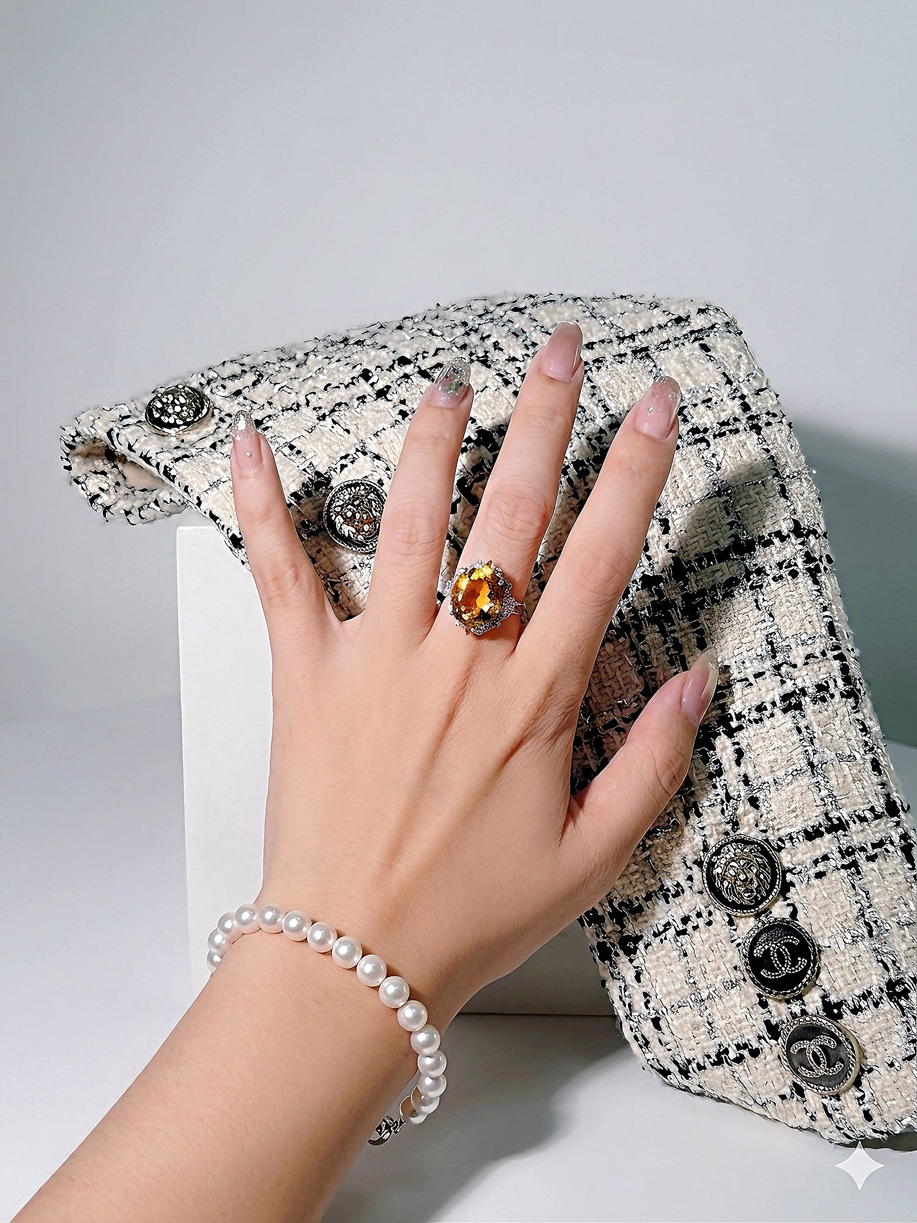 Golden Solstice Citrine Ring