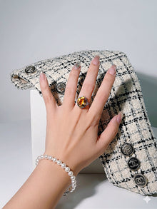 Golden Solstice Citrine Ring